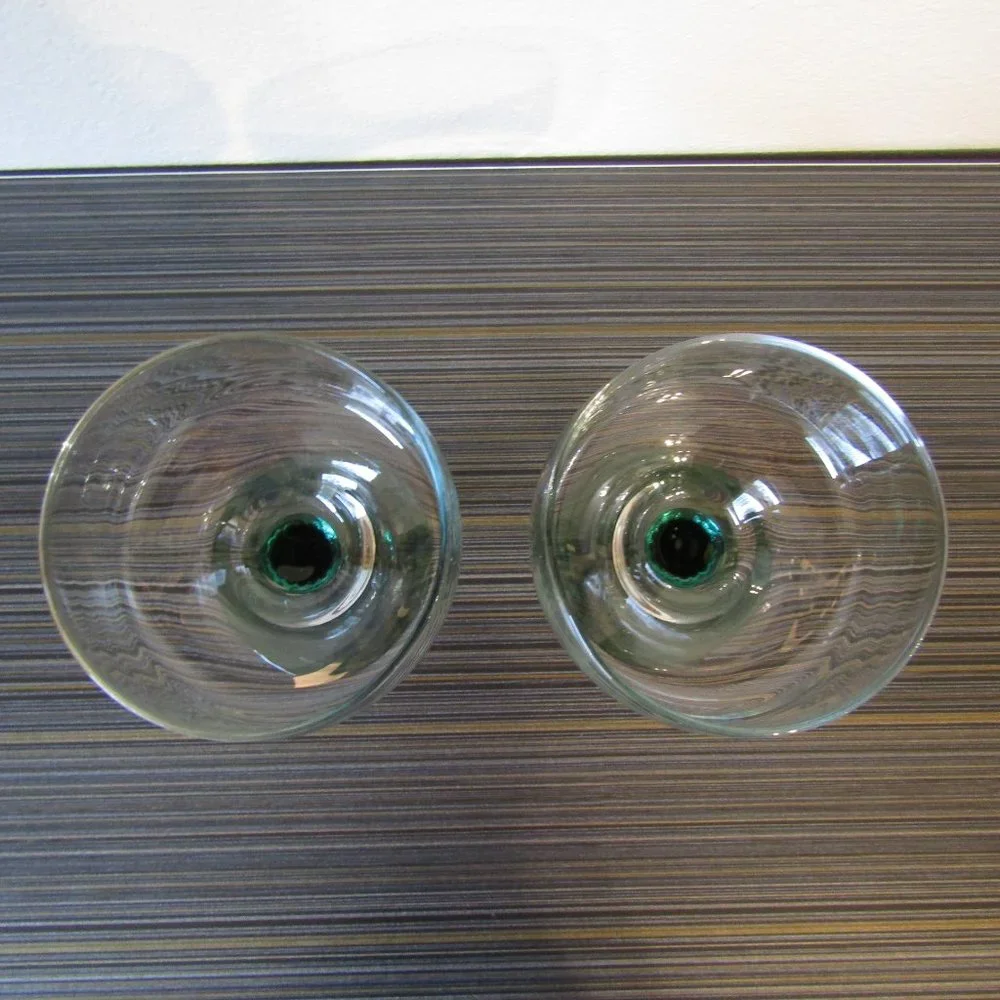 Southwestern Cactus Margarita/Dessert Glass Set of 2